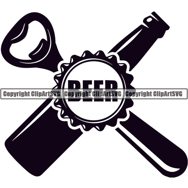 Beer Alcohol Liquor Drink Drinking Emblem Logo ClipArt SVG