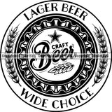 Beer Alcohol Liquor Drink Drinking Emblem Logo ClipArt SVG