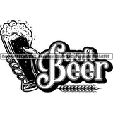 Beer Alcohol Liquor Drink Drinking Emblem Logo ClipArt SVG