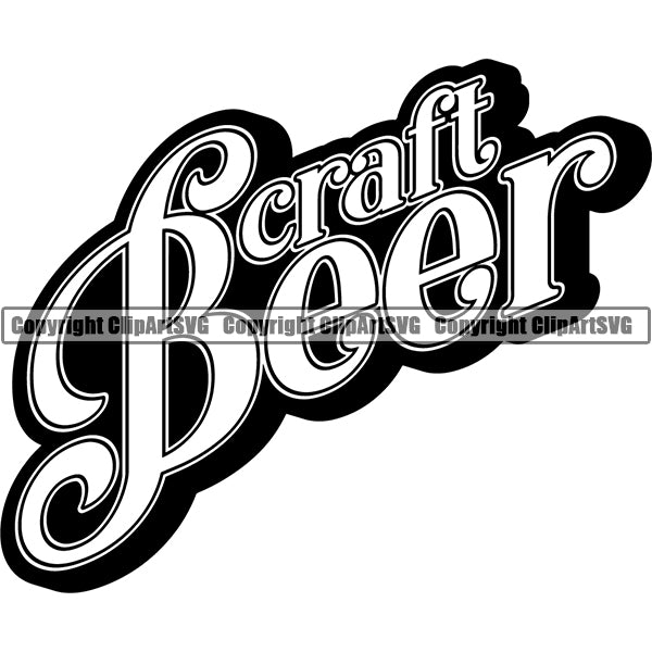 Beer Alcohol Liquor Drink Drinking Text Logotype Typography Emblem Logo ClipArt SVG