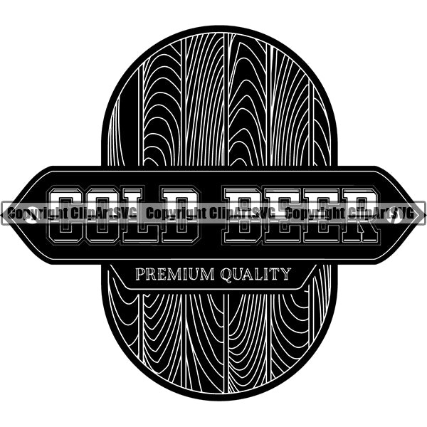 Beer Alcohol Liquor Drink Drinking Text Logotype Typography Emblem Logo ClipArt SVG