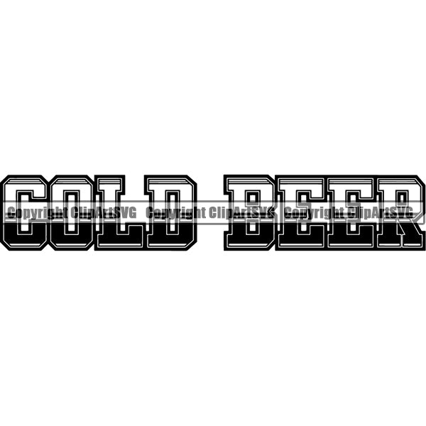 Beer Alcohol Liquor Drink Drinking Text Logotype Typography Emblem Logo ClipArt SVG