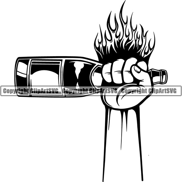 Champagne Alcohol Liquor Drink Drinking Celebrate Celebration Event ClipArt SVG