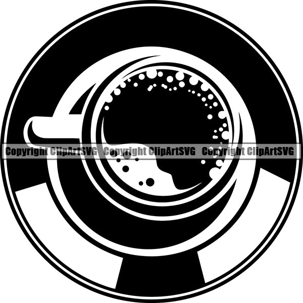 Coffee Tea Espresso Latte Cappuccino Cup Drink Drinking Caffeine ClipArt SVG