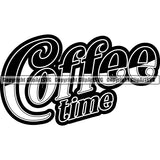 Coffee Tea Espresso Latte Cappuccino Drink Drinking Caffeine ClipArt Logo SVG