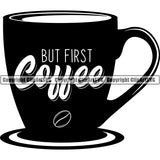 Coffee Tea Espresso Latte Cappuccino Drink Drinking Caffeine Logo ClipArt SVG