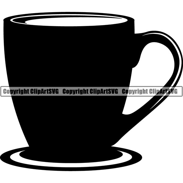 Coffee Tea Espresso Latte Cappuccino Cup Drink Drinking Caffeine ClipArt SVG
