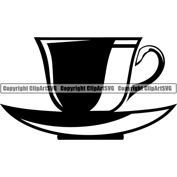 Coffee Tea Espresso Latte Cappuccino Cup Drink Drinking Caffeine ClipArt SVG
