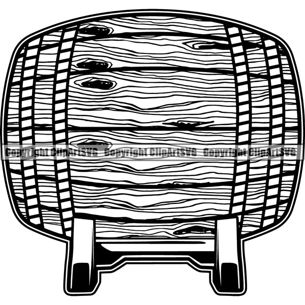Wine Winery Barrel Alcohol Liquor Drink Drinking Logo ClipArt SVG