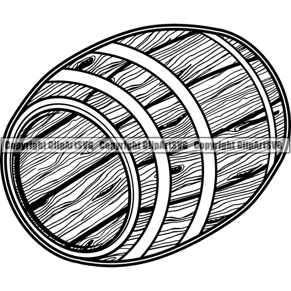 Wine Winery Barrel Alcohol Liquor Drink Drinking Logo ClipArt SVG