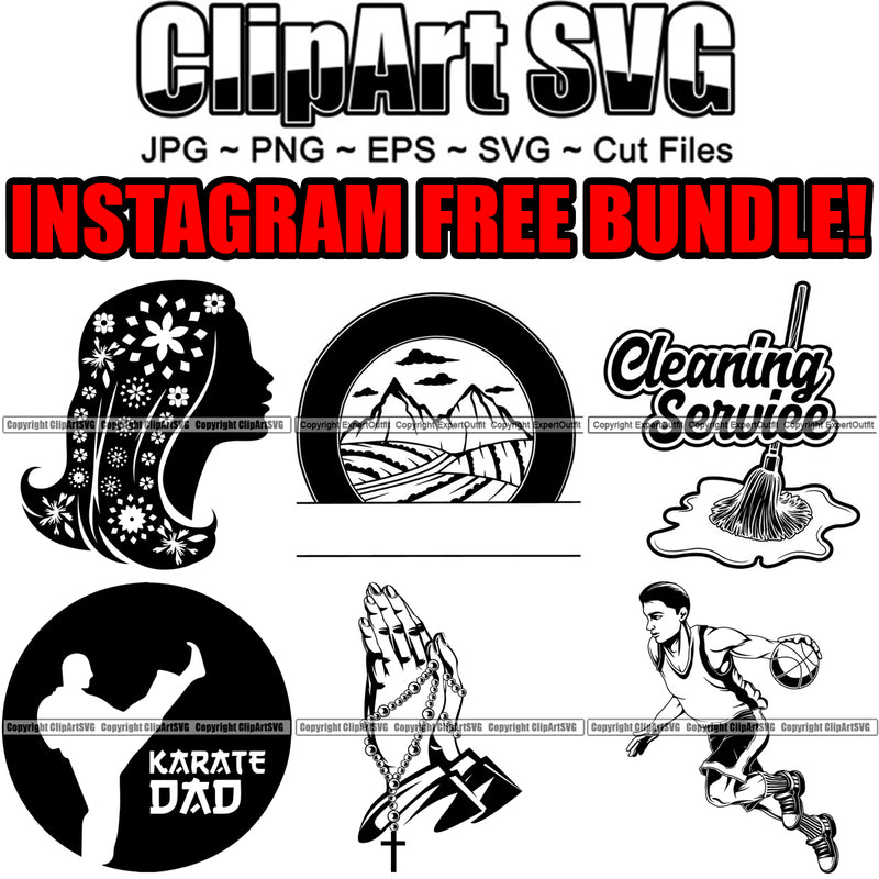 ClipartSVG.com INSTAGRAM FREE DESIGN BUNDLE ClipArt SVG