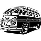 Camping Camper Recreational Vehicle RV Trailer Hiking Logo Clipart SVG