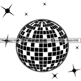 Dance Dancing Party Music Fun Night Club Nightclub Disco Ball ClipArt SVG