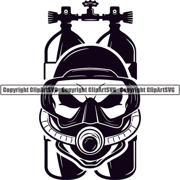 Diving Diver Dive Equipment Nautical Sailing Boating Sail Boat Sailboat ClipArt SVG