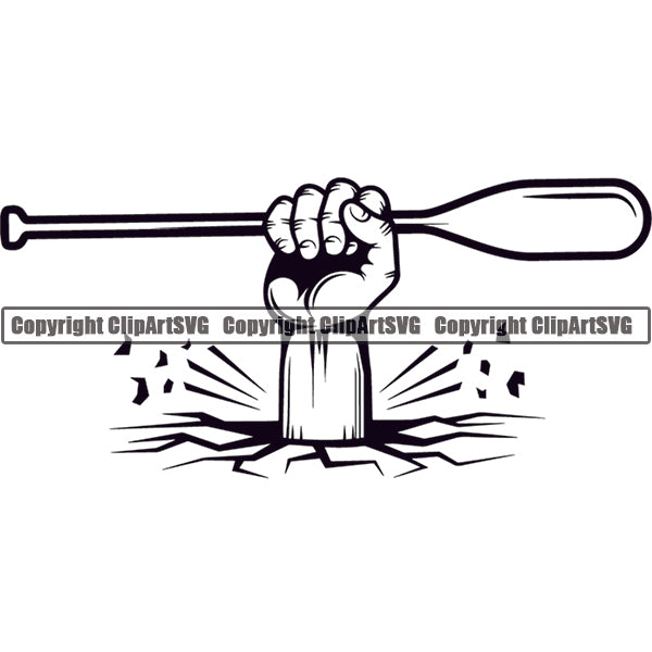Kayak Kayaking Canoe Canoeing Raft Rafting Paddle Ore Logo ClipArt SVG