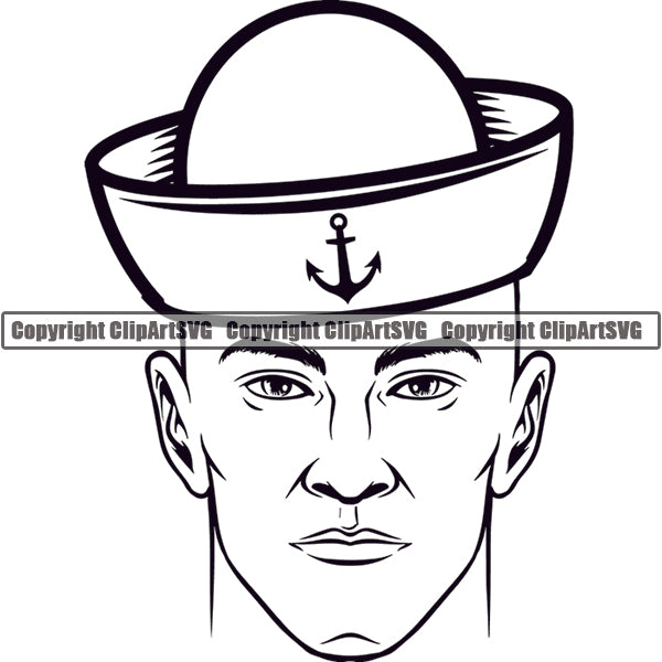 Nautical Sailing Captain Sailor Boat Boating Sail Fish Fishing Compass ClipArt SVG