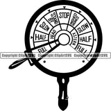 Nautical Sailing Captain Wheel Boat Boating Sail Fish Fishing Compass ClipArt SVG