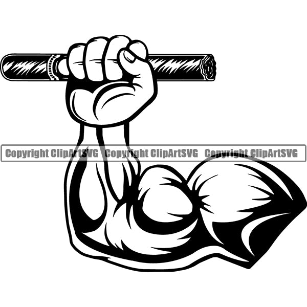 Cigar Tobacco Smoke Smoking ClipArt SVG