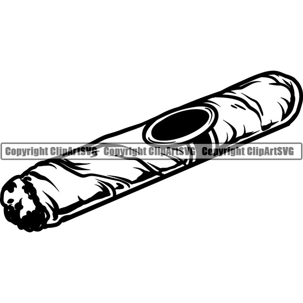 Cigar Tobacco Smoke Smoking ClipArt SVG