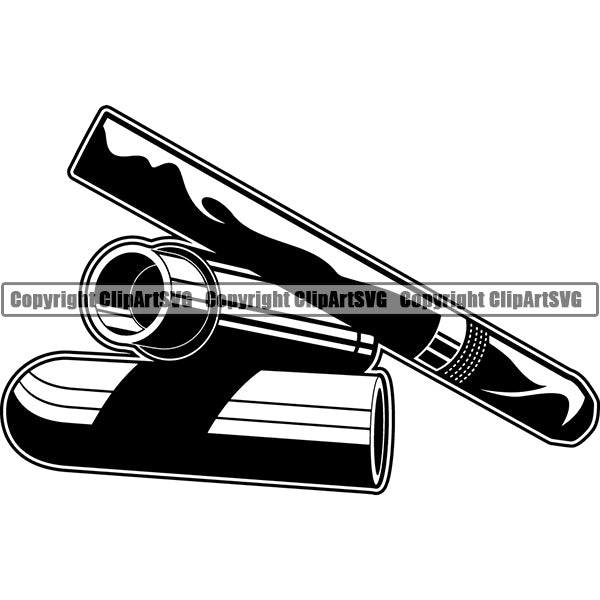 Cigar Tobacco Smoke Smoking ClipArt SVG