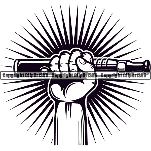 Vape Vaping Vapor Vaporizer Tobacco Marijuana Smoke Smoking Logo ClipArt SVG