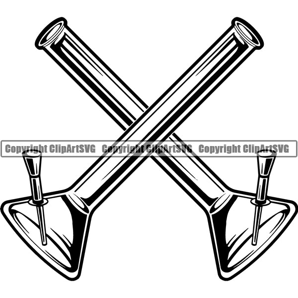 Marijuana Bong Water Pipe Cannabis Pot Weed Smoke Smoking Logo ClipArt SVG