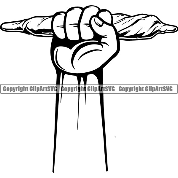 Marijuana Joint Cigarette Rolling Paper Cannabis Pot Weed Smoke Smoking ClipArt SVG