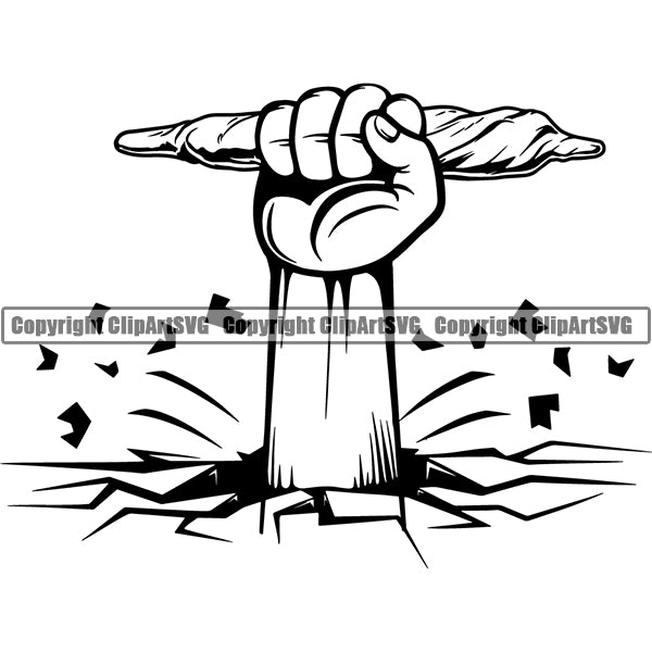 Marijuana Joint Cigarette Rolling Paper Cannabis Pot Weed Smoke Smoking ClipArt SVG