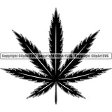 Marijuana Leaf Cannabis Pot Weed Smoke Smoking ClipArt SVG