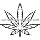 Marijuana Leaf Cannabis Pot Weed Smoke Smoking ClipArt SVG