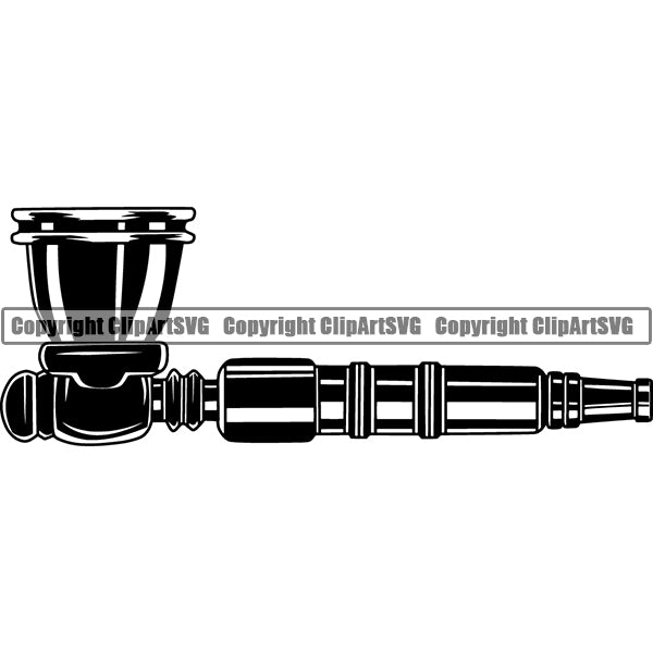 Marijuana Pipe Cannabis Pot Weed Smoke Smoking ClipArt SVG