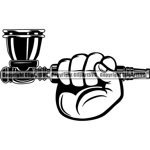 Marijuana Pipe Cannabis Pot Weed Smoke Smoking ClipArt SVG