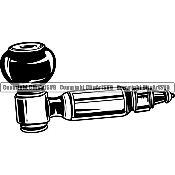 Marijuana Pipe Cannabis Pot Weed Smoke Smoking ClipArt SVG