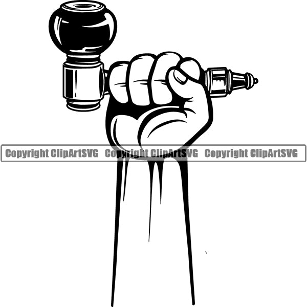 Marijuana Pipe Cannabis Pot Weed Smoke Smoking ClipArt SVG