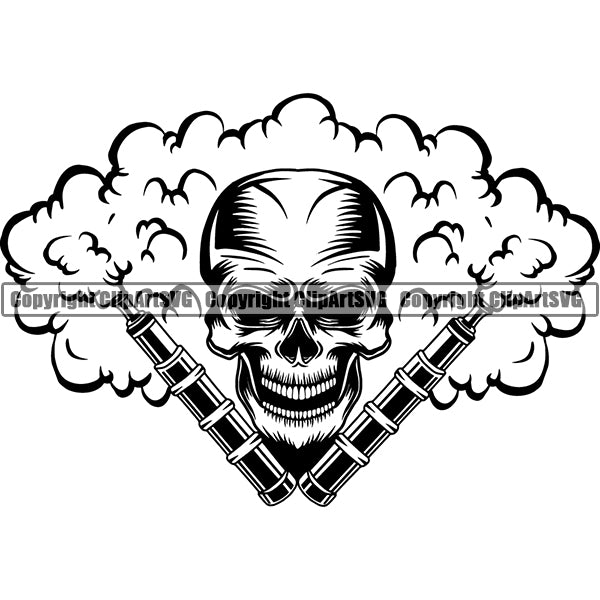 Vape Vaping Vapor Vaporizer Tobacco Marijuana Smoke Smoking Logo ClipArt SVG