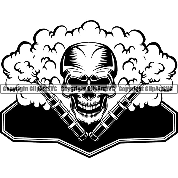 Vape Vaping Vapor Vaporizer Tobacco Marijuana Smoke Smoking Logo ClipArt SVG