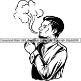 Vape Vaping Vapor Vaporizer Tobacco Marijuana Smoke Smoking Logo ClipArt SVG