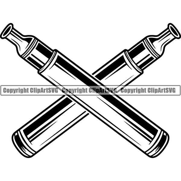 Vape Vaping Vapor Vaporizer Tobacco Marijuana Smoke Smoking Logo ClipArt SVG