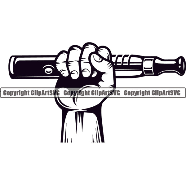 Vape Vaping Vapor Vaporizer Tobacco Marijuana Smoke Smoking ClipArt SVG