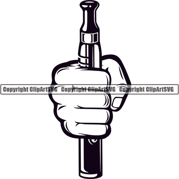 Vape Vaping Vapor Vaporizer Tobacco Marijuana Smoke Smoking ClipArt SVG