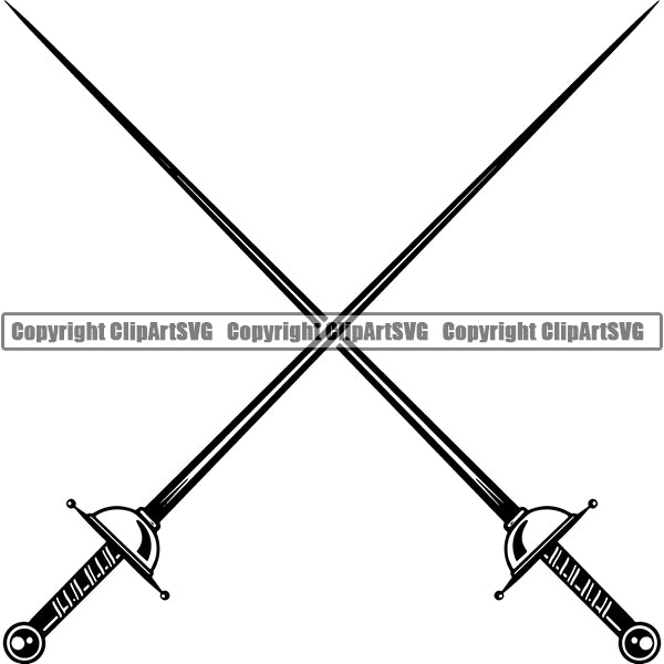Knight Gladiator Medieval Warrior Sword Weapon ClipArt SVG