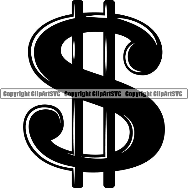 Money Cash Dollar Sign Design Stack Bank Finance Rich Wealthy Knot Roll Spread 100 Dollar Bill Currency Advertise Marketing Clipart SVG