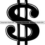 Money Cash Dollar Sign Design Stack Bank Finance Rich Wealthy Knot Roll Spread 100 Dollar Bill Currency Advertise Marketing Clipart SVG