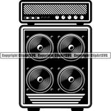 Speaker Audio Music Acoustic Device Sound ClipArt SVG