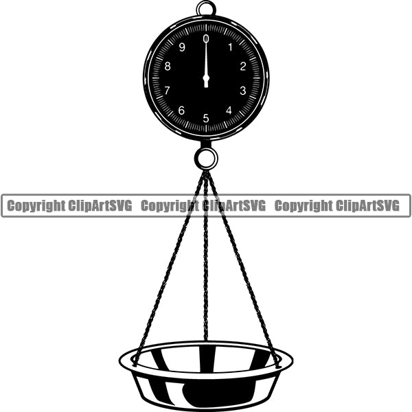 Cooking Baking Baker Chef Cook Scale Weight ClipArt SVG