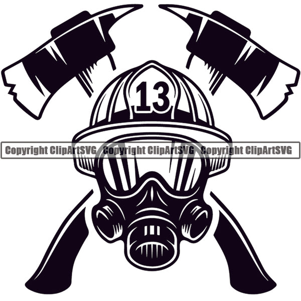 Firefighting Emblem Badge Logo
