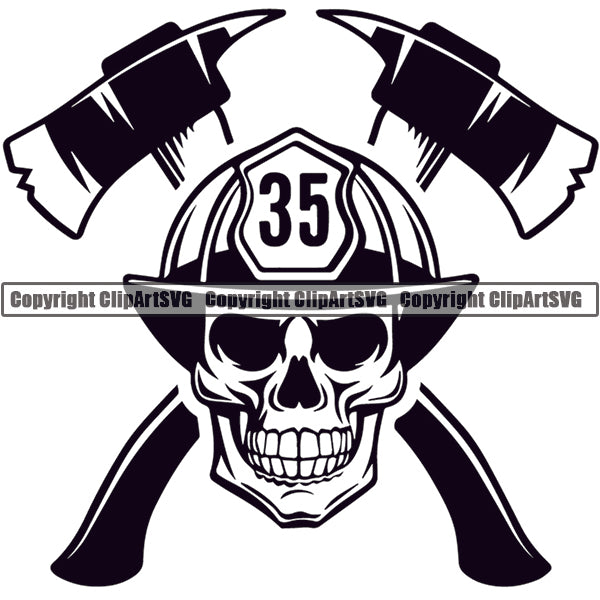 Firefighting Emblem Badge Logo