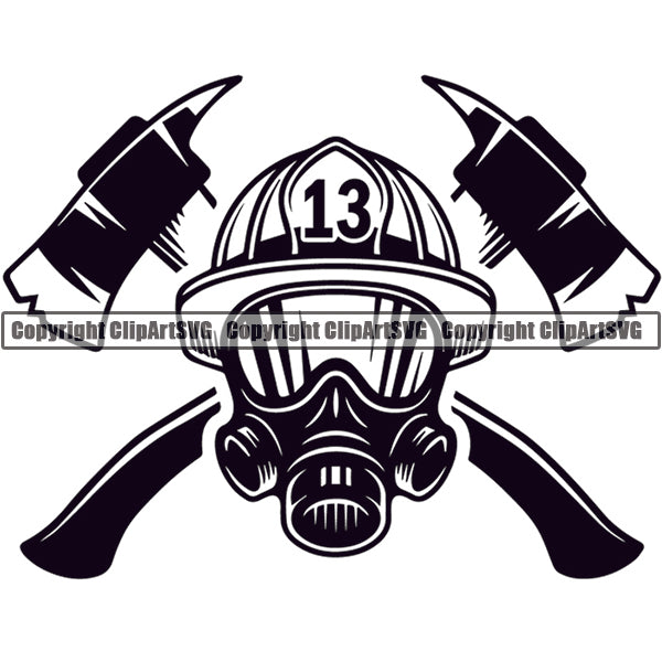 Firefighting Emblem Badge Logo