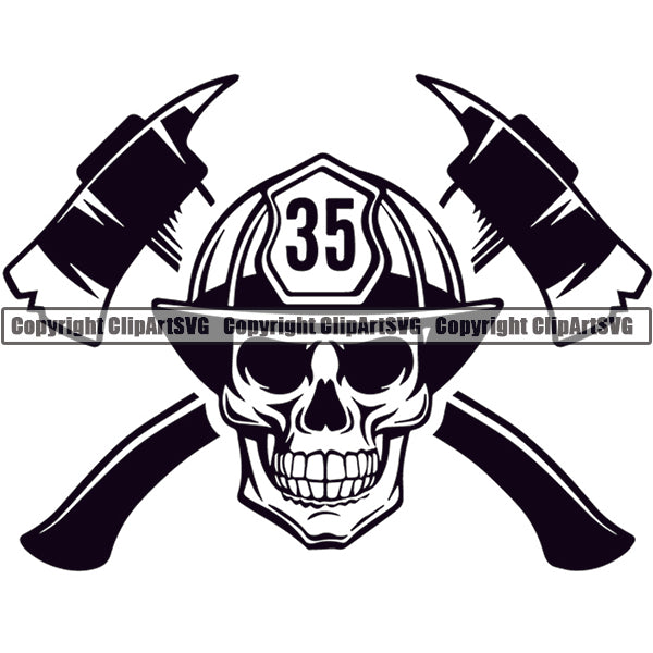 Firefighting Emblem Badge Logo