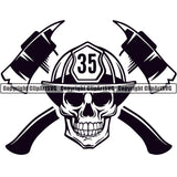 Firefighting Emblem Badge Logo
